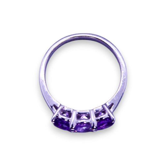 Sterling Silver Amethyst Classic Ring
