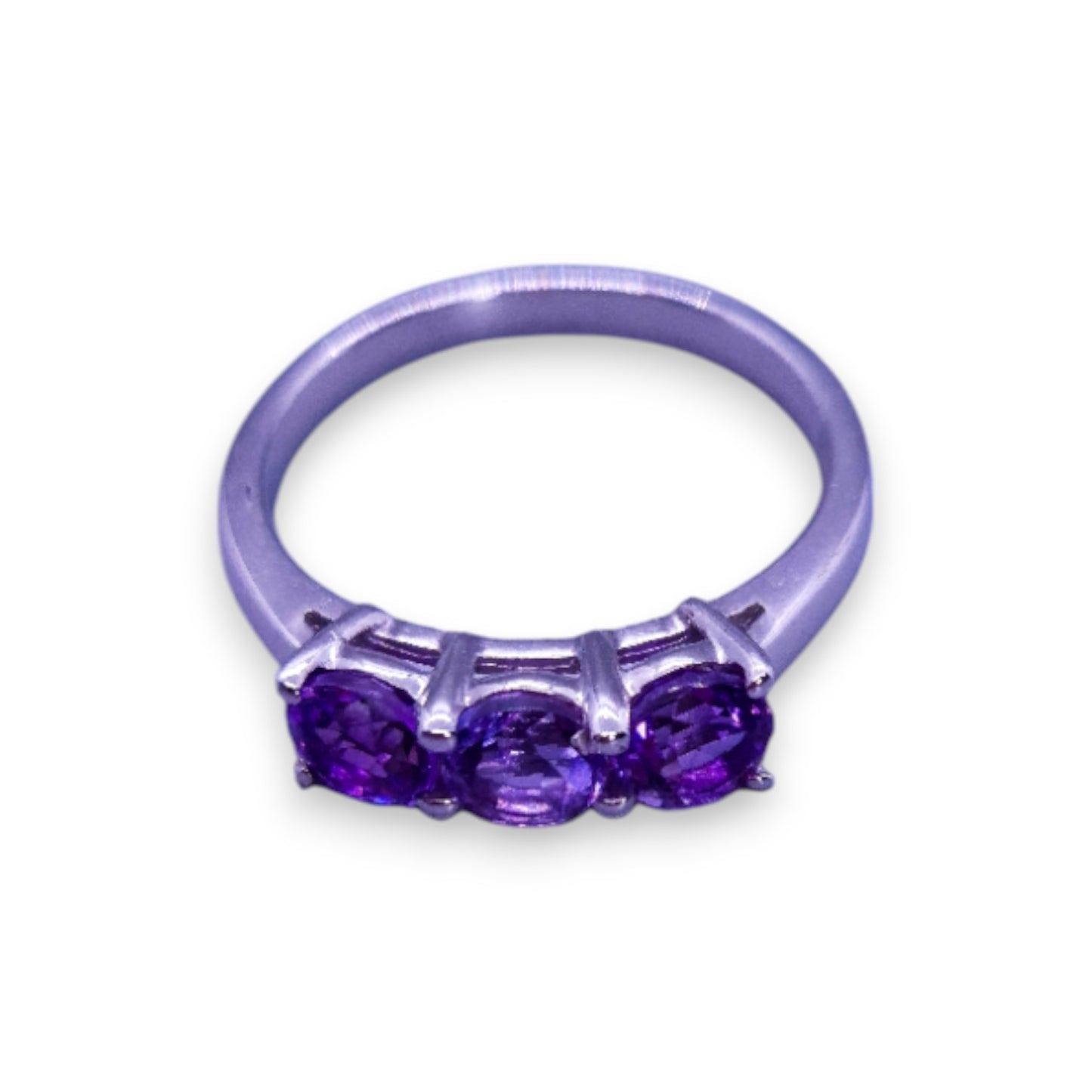 Sterling Silver Amethyst Classic Ring
