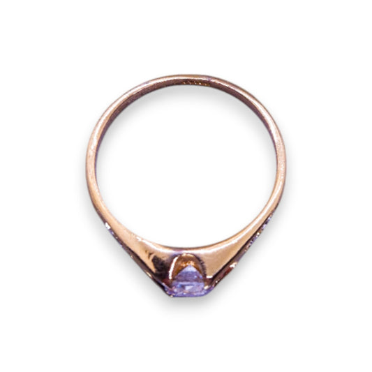 Gold Plated Cubic Zirconia Classic Ring