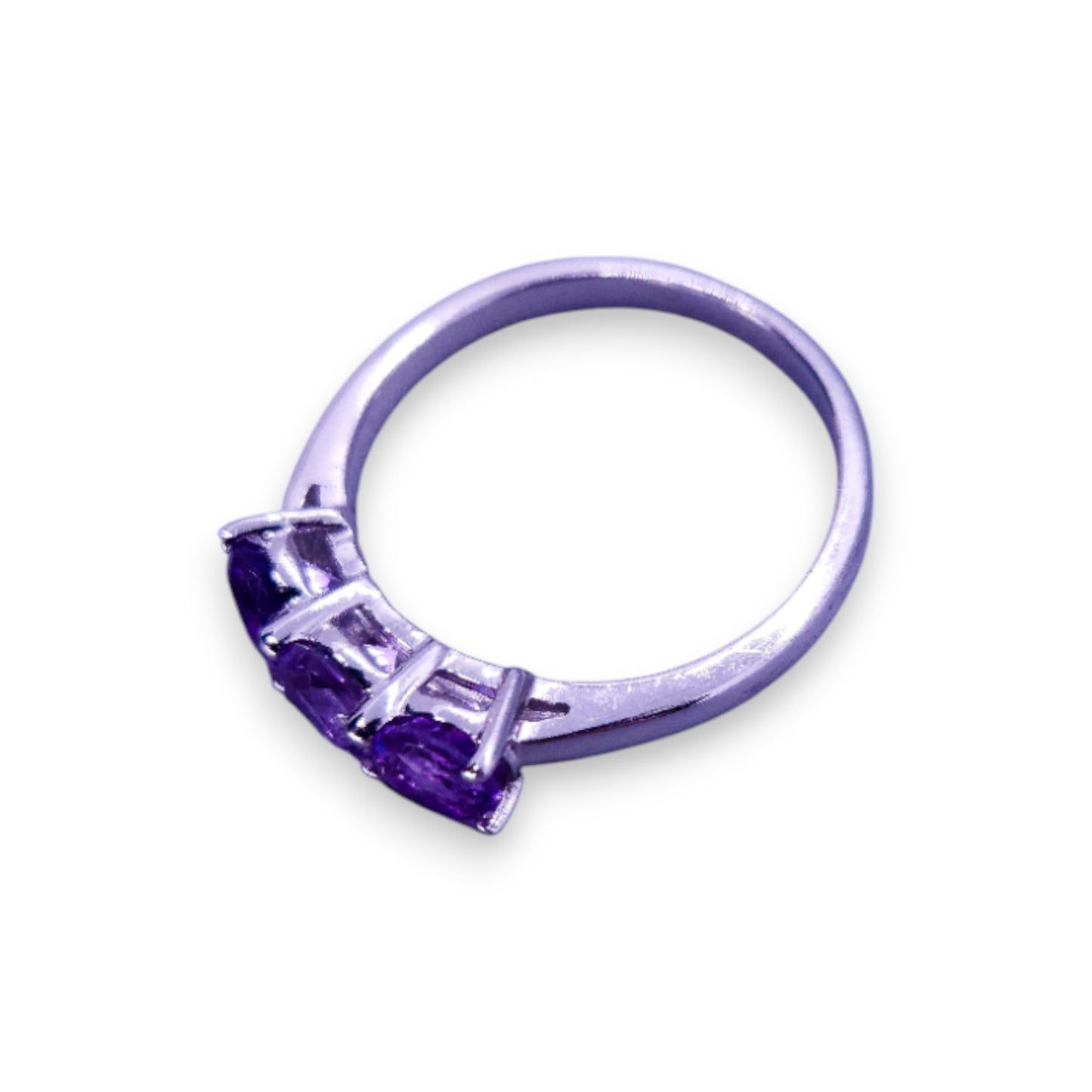 Sterling Silver Amethyst Classic Ring