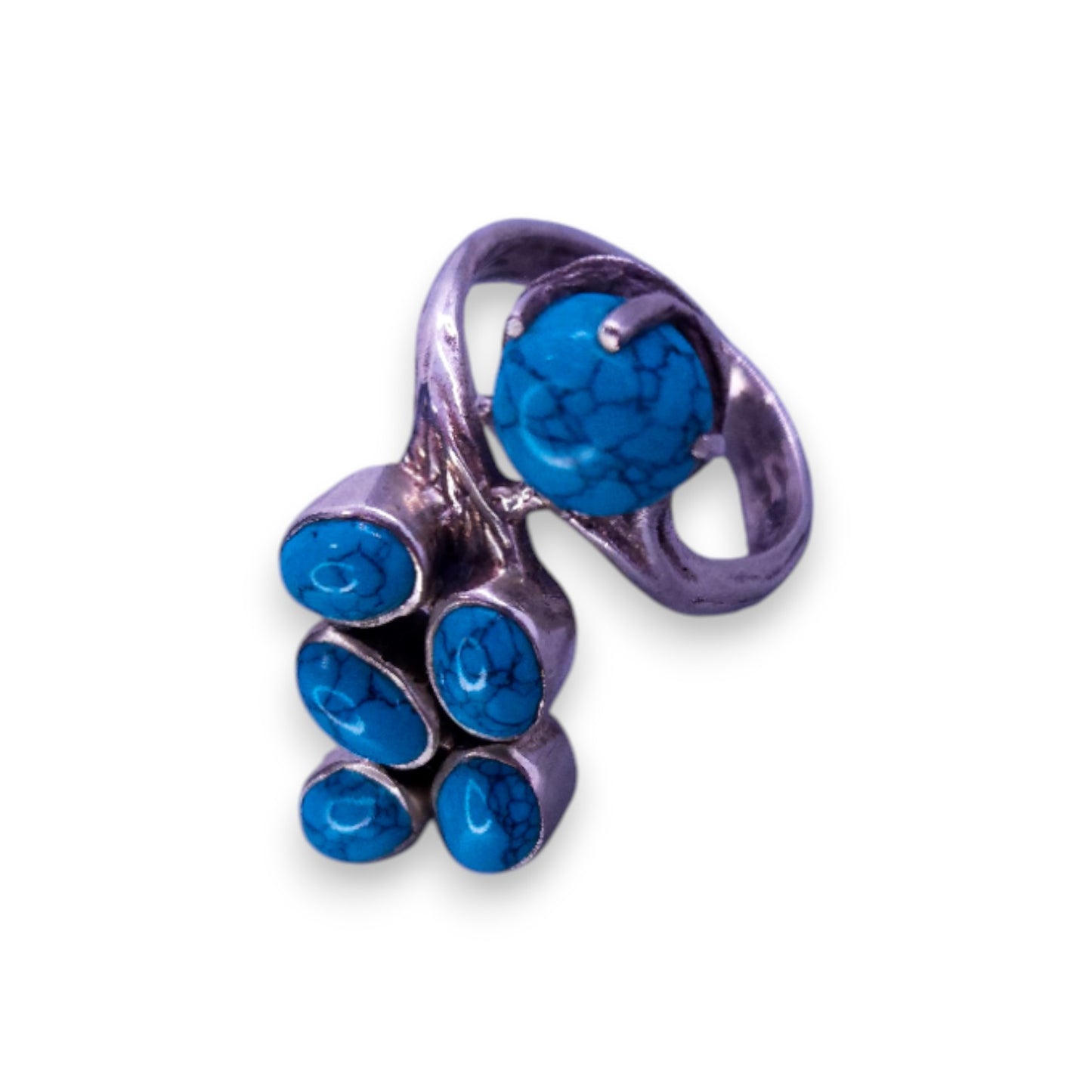 Sterling Silver Turquoise Nature Inspired Ring