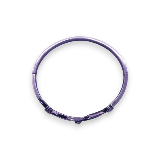 Silver Tone Clear Cubic Zirconia Classic Bracelet