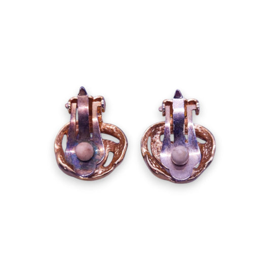 Gold Tone Classic Earrings