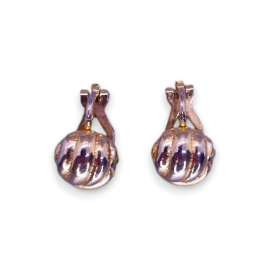Gold Tone Classic Earrings