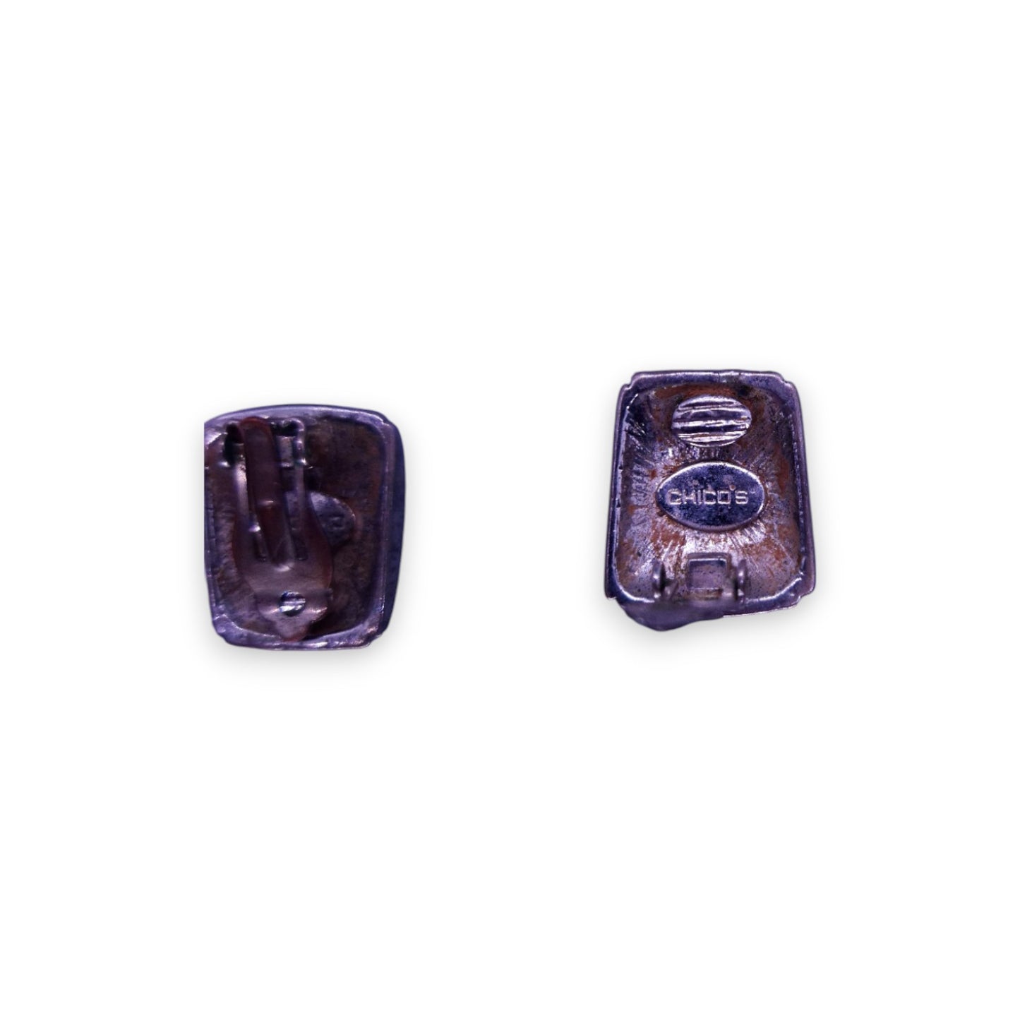 Silver Tone Vintage Earrings