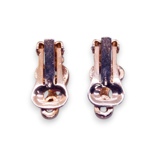 Gold Tone Cubic Zirconia Classic Earrings