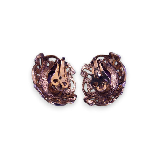 Gold Tone Classic Earrings
