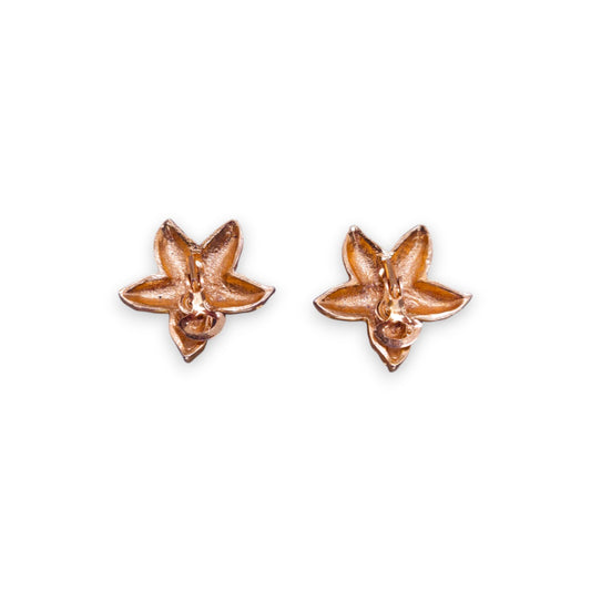 Gold Tone Nature Inspired Starfish Earrings