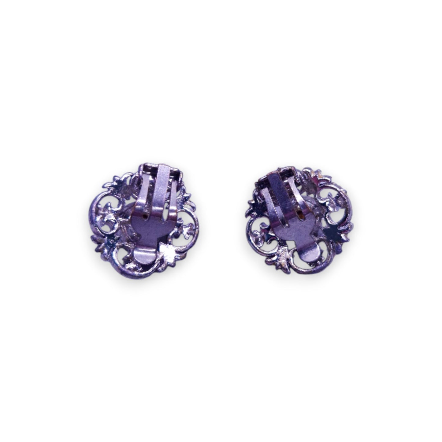 Silver Tone Cubic Zirconia Classic Earrings