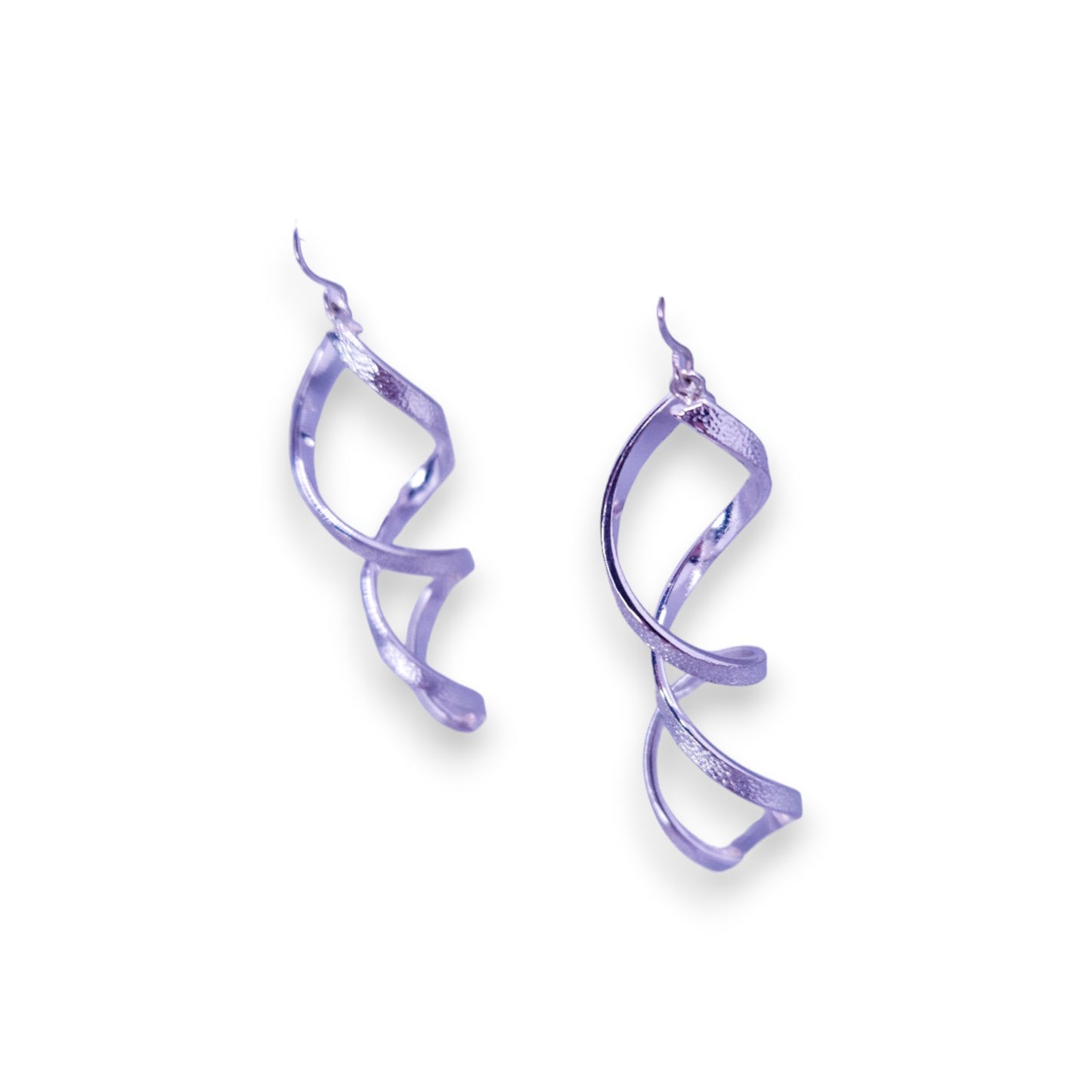 Silver Tone Classic Earrings