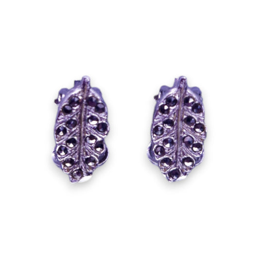 Silver Tone Marcasite Vintage Earrings
