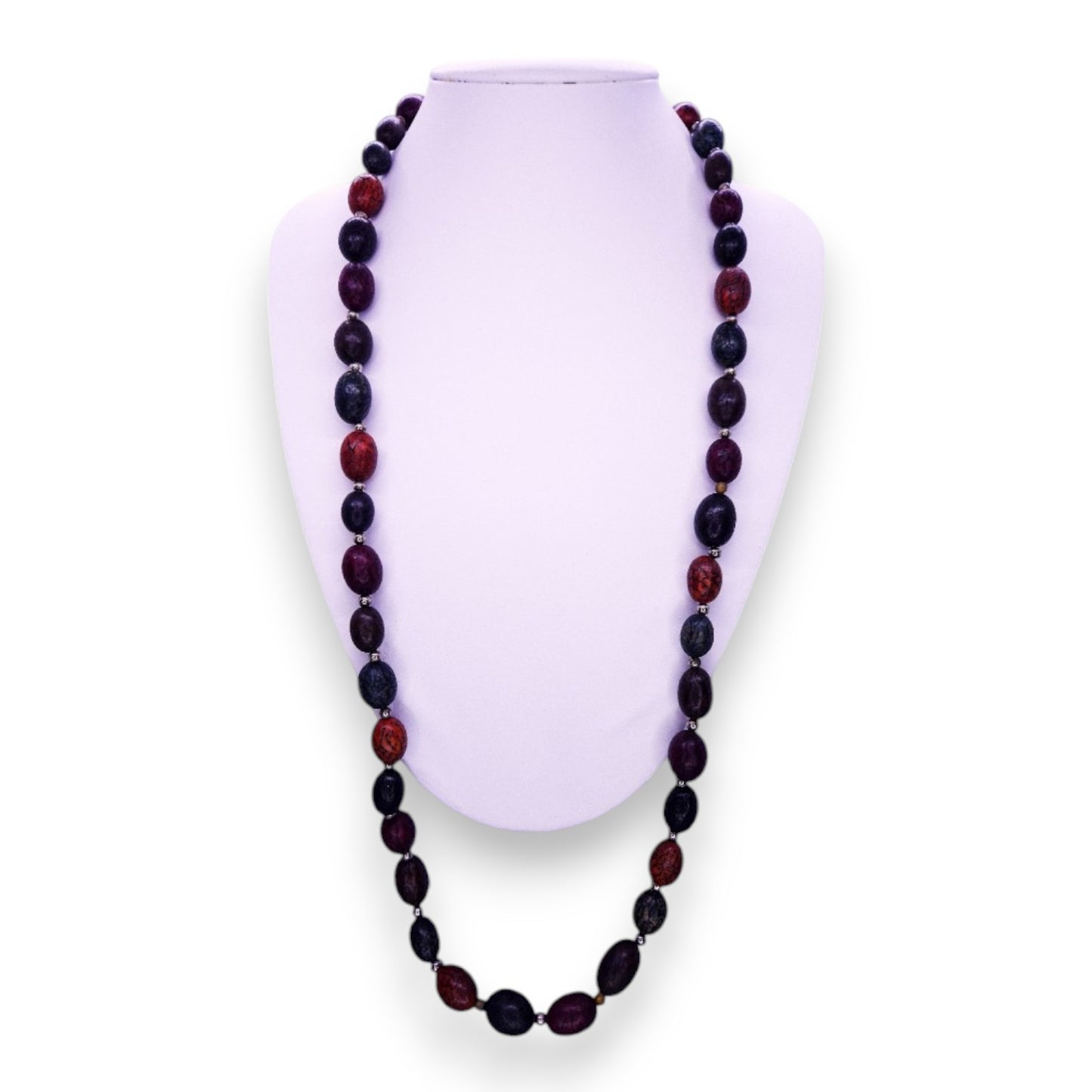 Wood Bead Bohemian Necklace