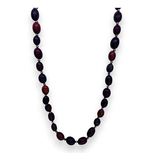 Wood Bead Bohemian Necklace