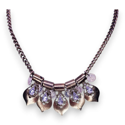 Gold Tone Cubic Zirconia Classic Necklace