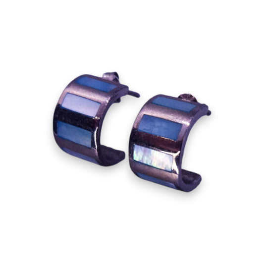 Sterling Silver Mother of Pearl Classic Earrings