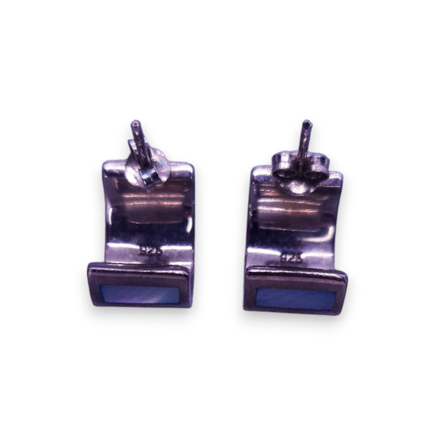 Sterling Silver Mother of Pearl Classic Earrings