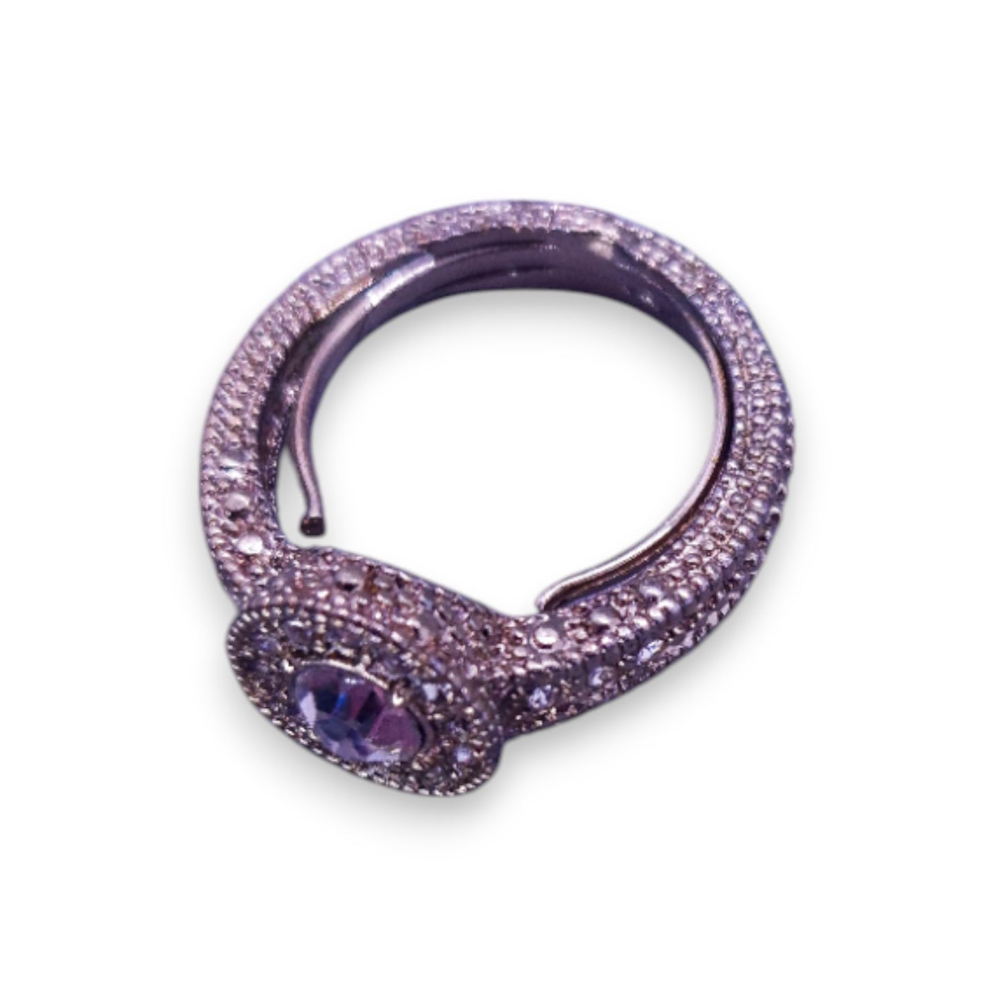 Gold Tone Clear Stones Classic Ring