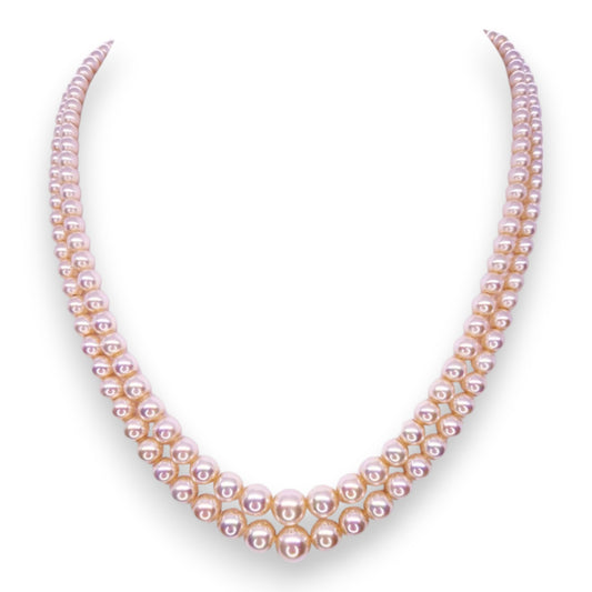 Sterling Silver Pearl Classic Necklace