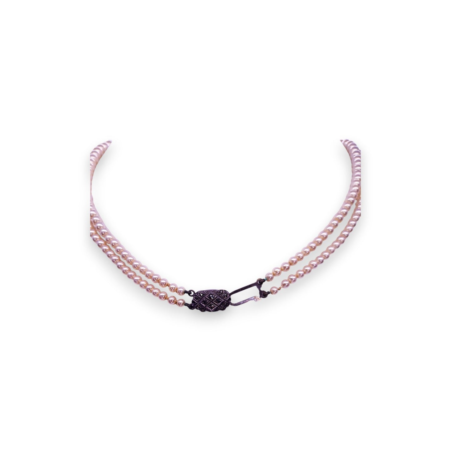 Sterling Silver Pearl Classic Necklace