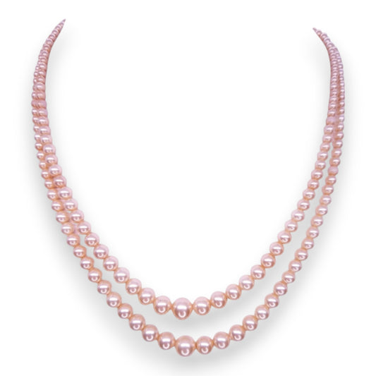 Sterling Silver Pearl Classic Necklace