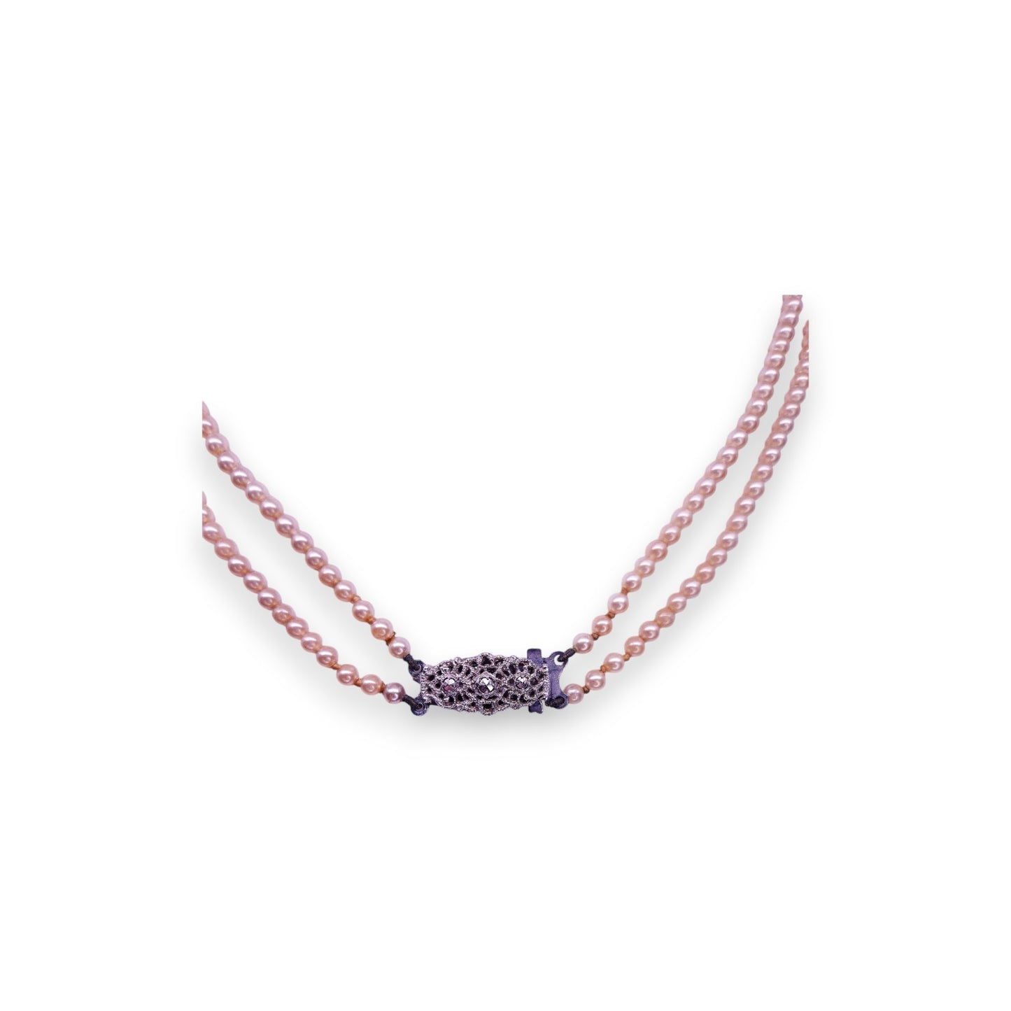 Sterling Silver Pearl Classic Necklace