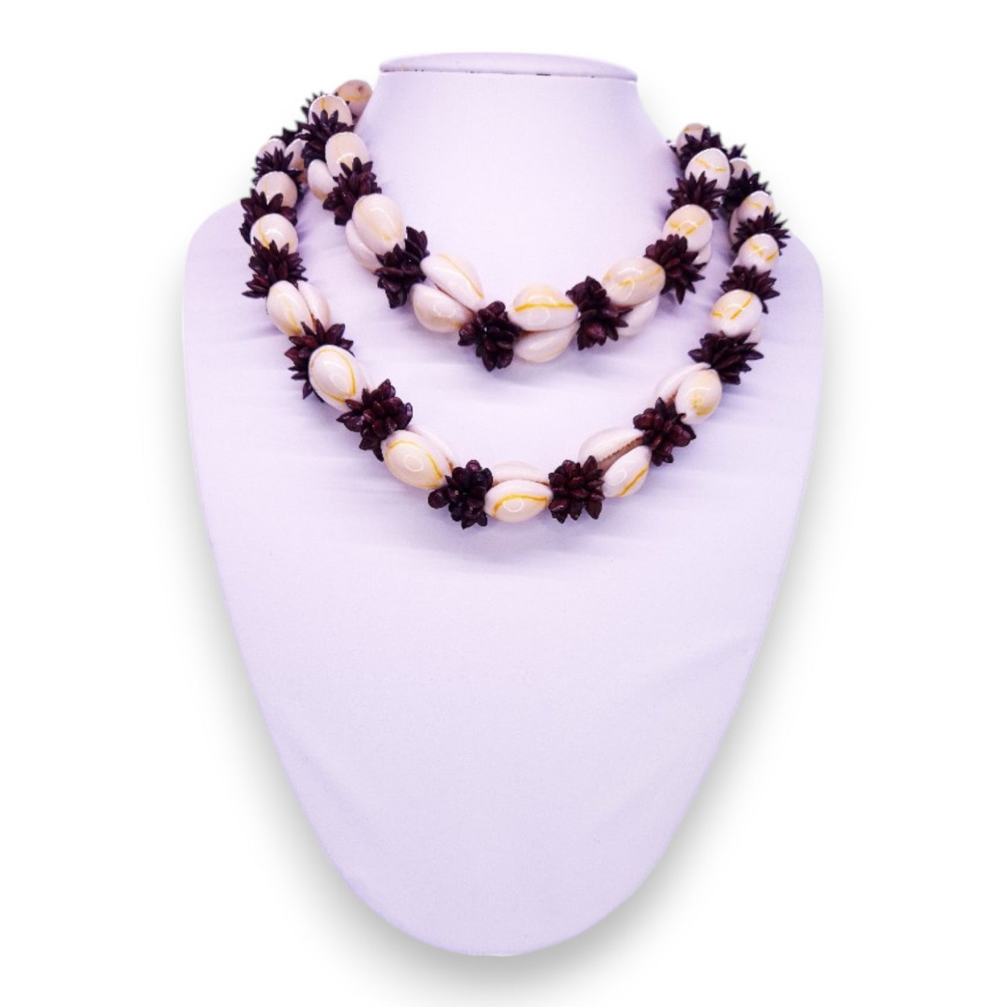 Wood & Shell Bohemian Necklace