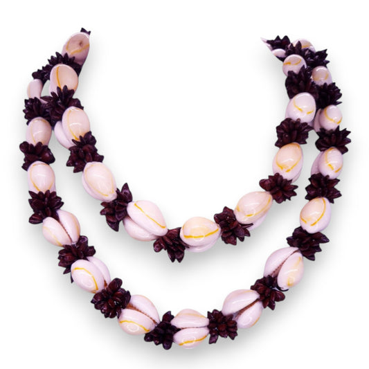 Wood & Shell Bohemian Necklace
