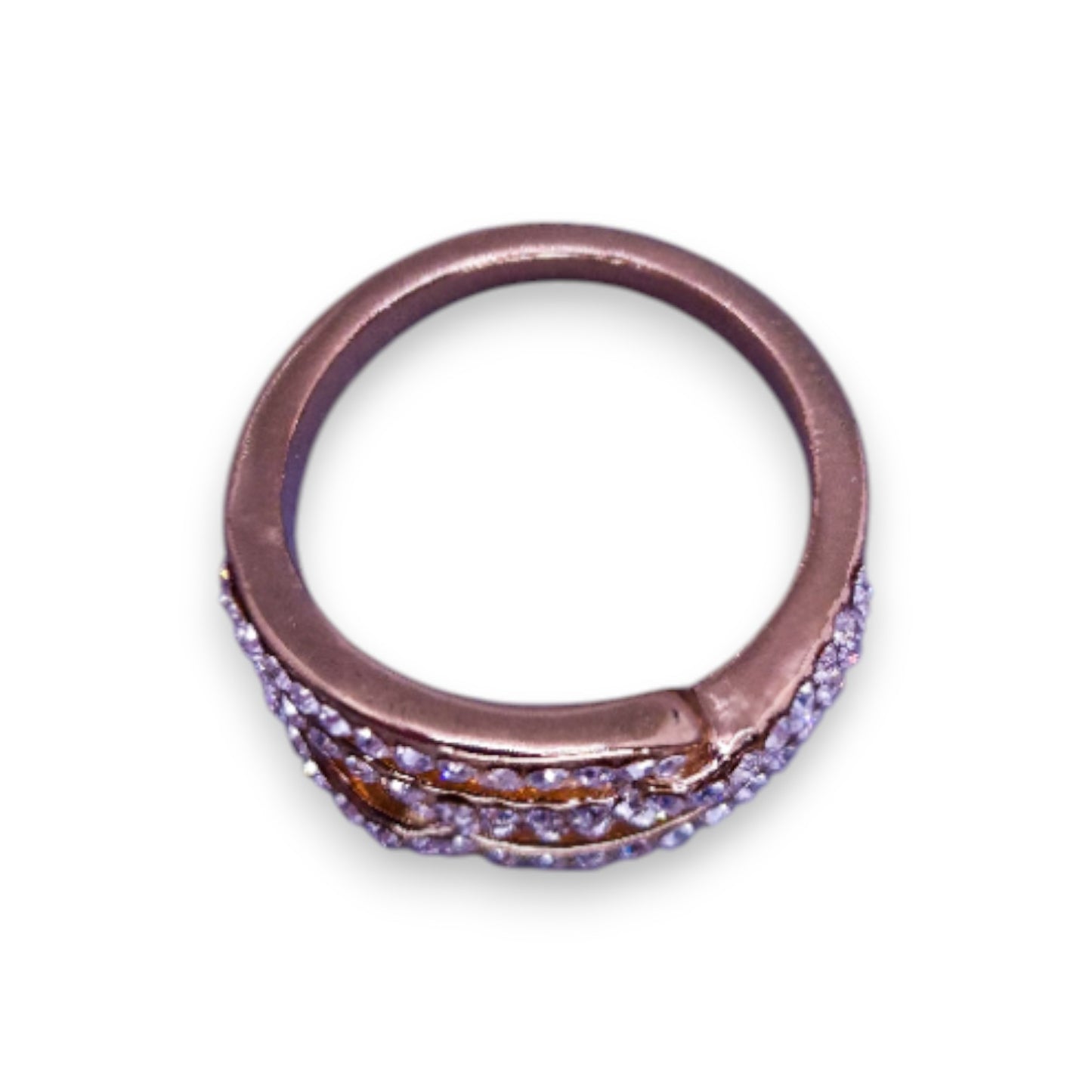 Gold Tone Cubic Zirconia Classic Ring