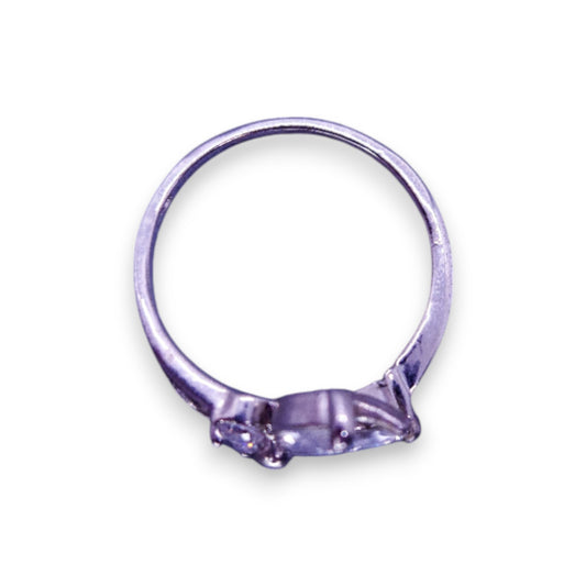 Silver Clear Cubic Zirconia Classic Ring