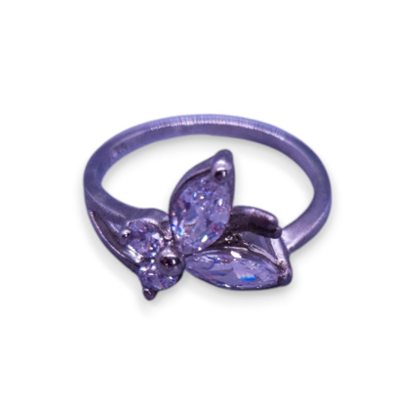 Silver Clear Cubic Zirconia Classic Ring