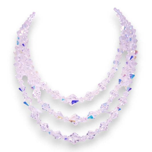 Aurora Borealis Rainbow Crystal Classic Necklace