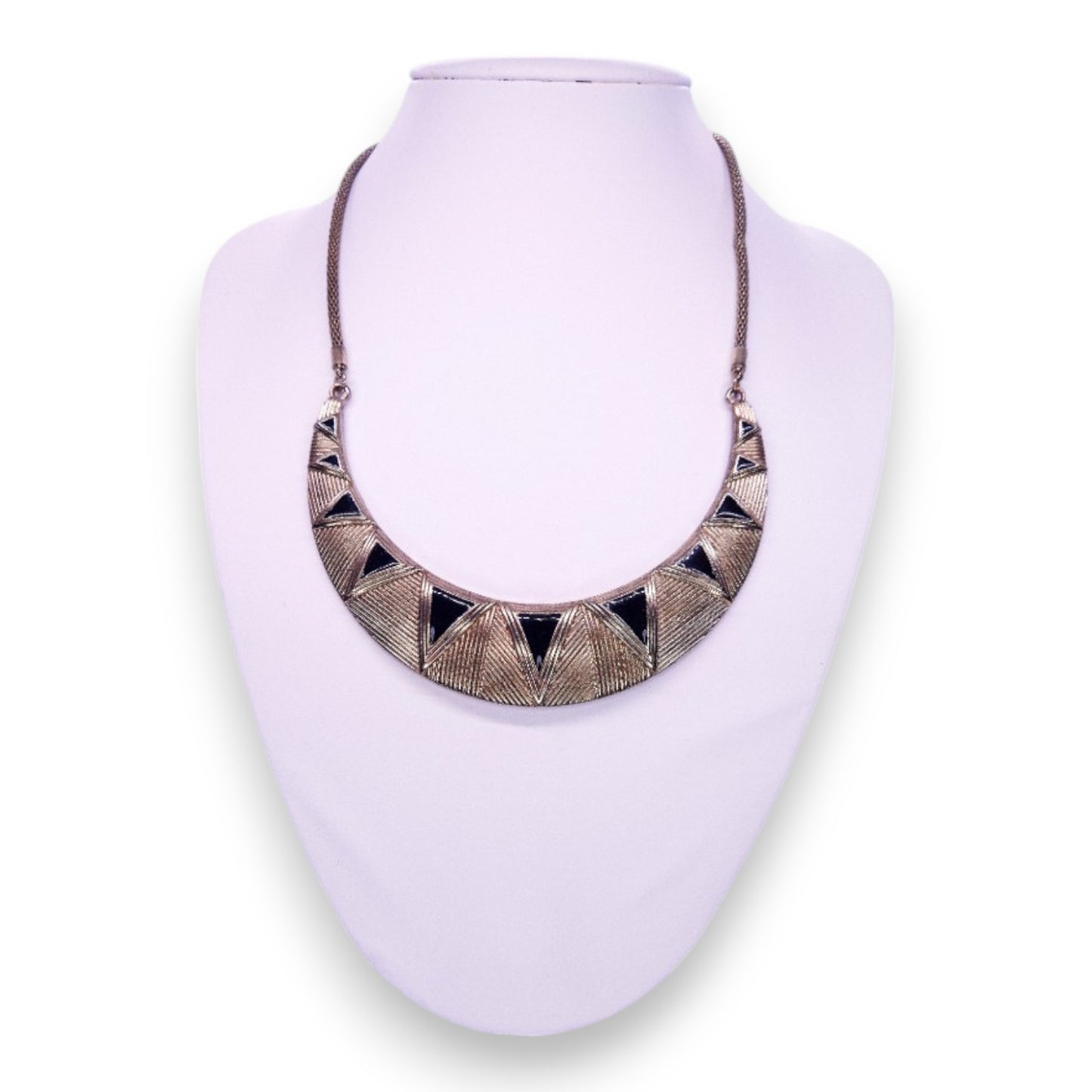 Gold Tone Art Deco Necklace