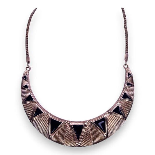 Gold Tone Art Deco Necklace