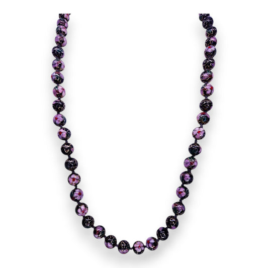Cloisonné Floral Vintage Necklace