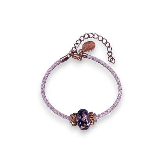 Cord Glass Bead Classic Bracelet