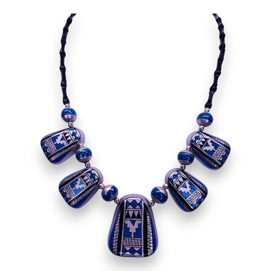 Wood Token Bohemian Necklace