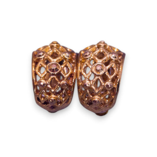 Gold Tone Classic Earrings