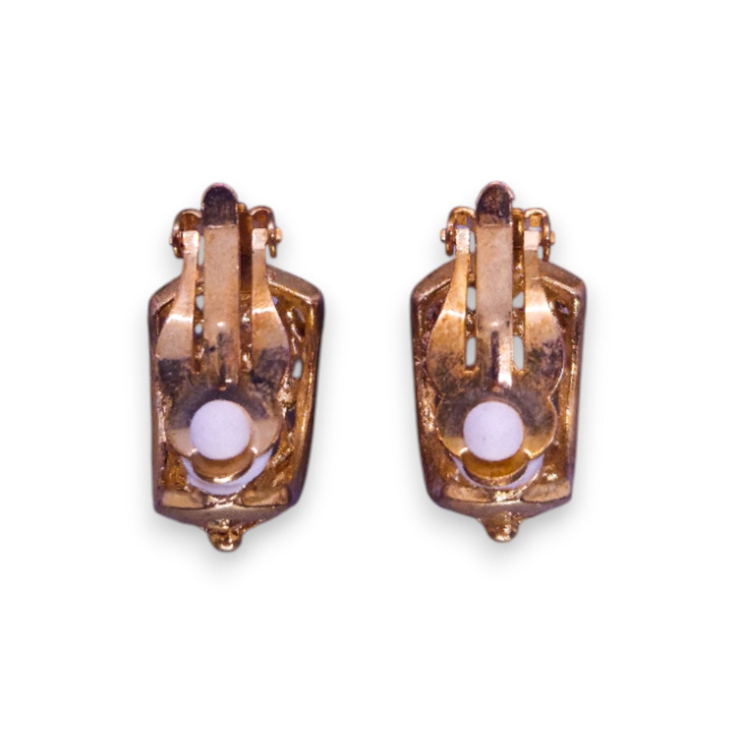 Gold Tone Classic Earrings