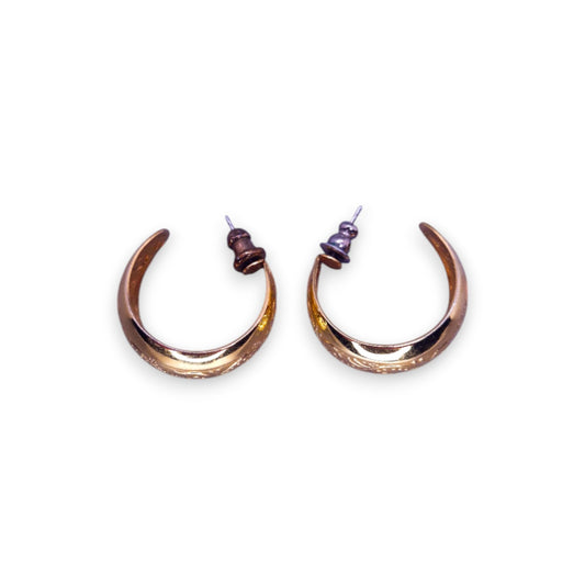 Gold Tone Classic Earrings