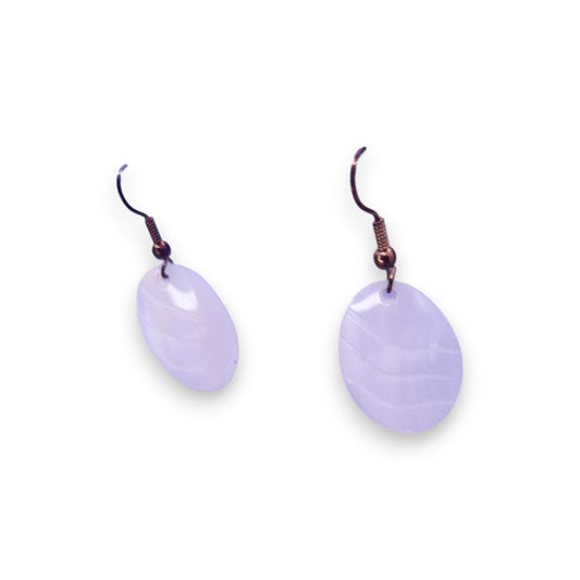 Gold Tone Mother of Pearl Classic Earrings