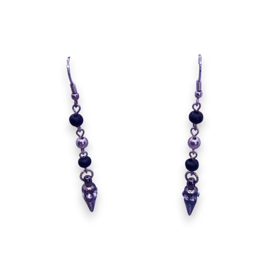 Silver Tone Clear Stones Classic Earrings