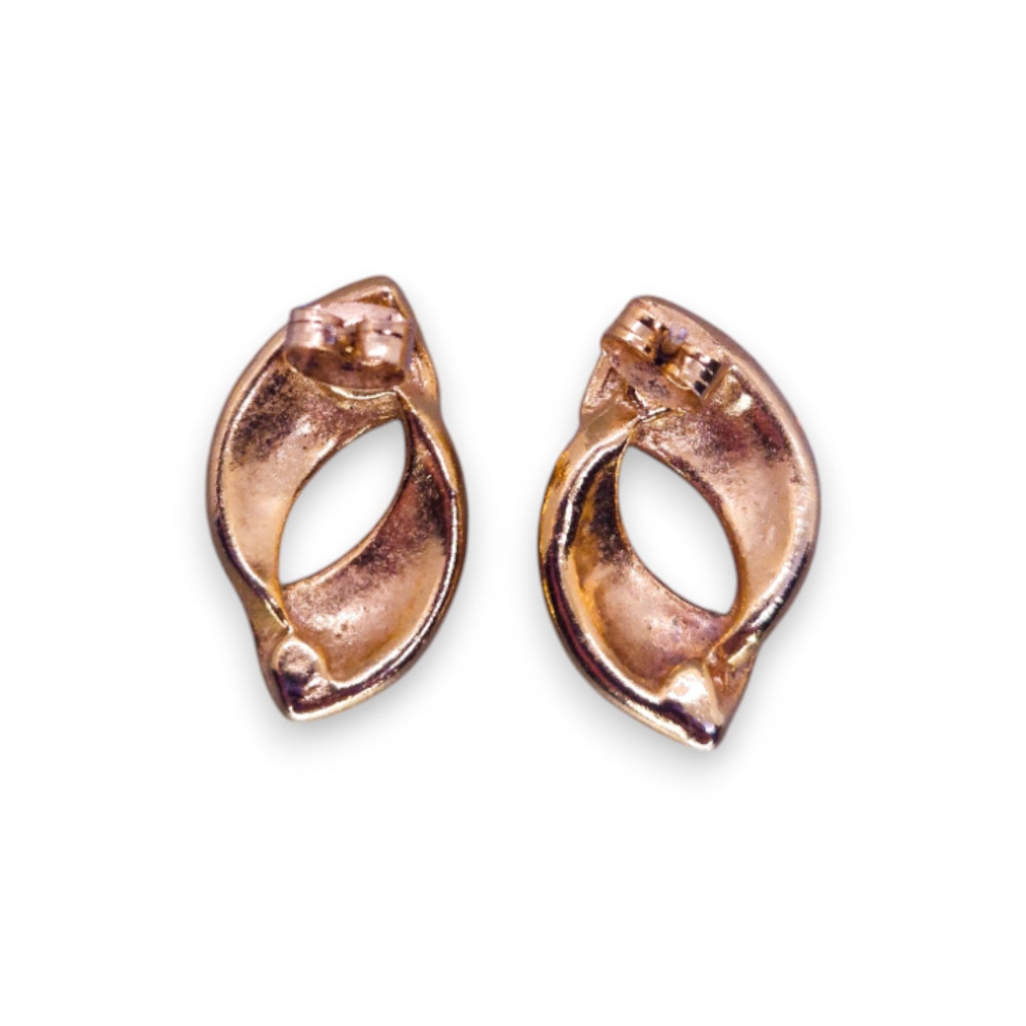 Gold Tone Enamelled Classic Earrings