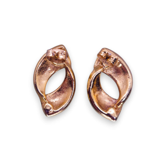 Gold Tone Enamelled Classic Earrings