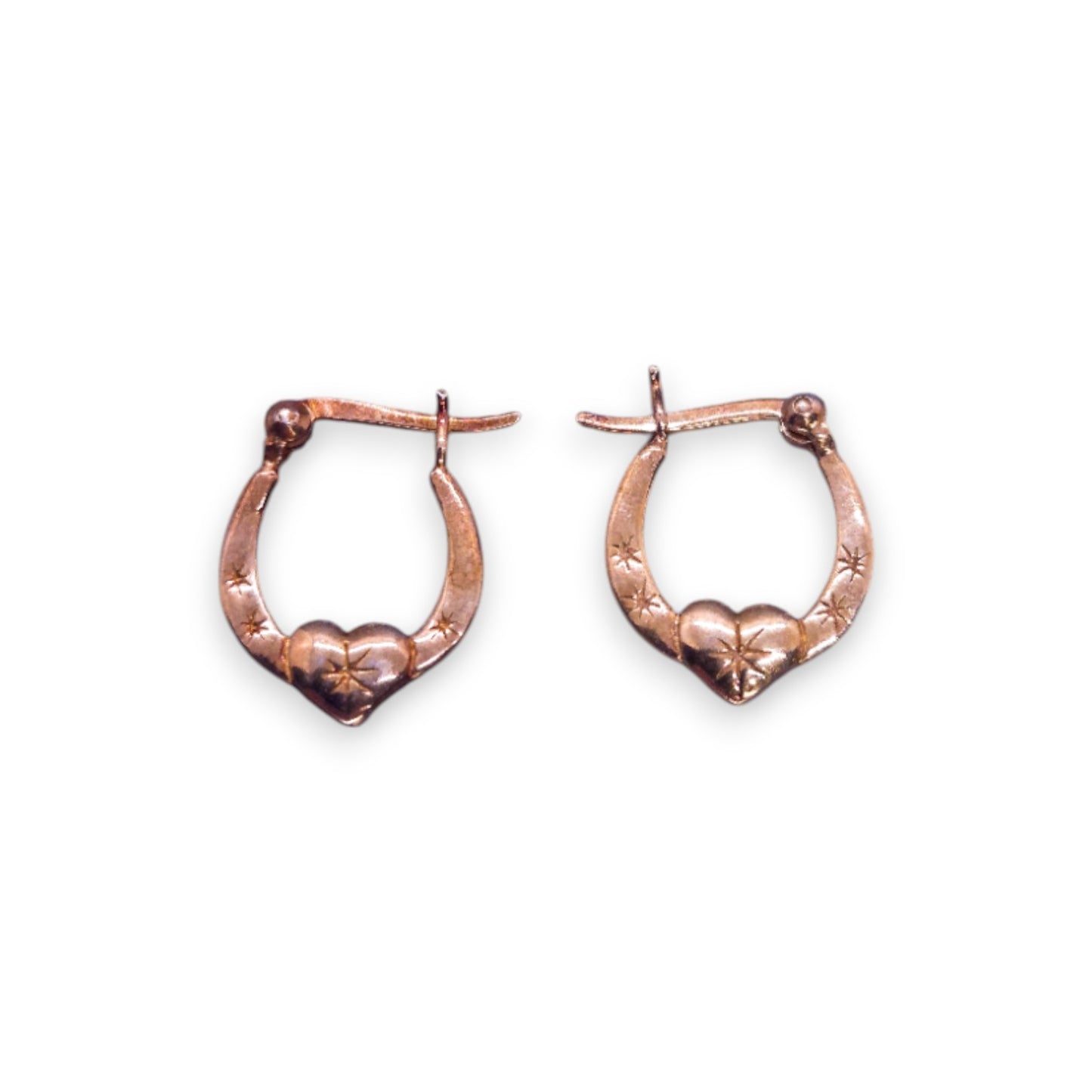 Gold on Silver Romantic Earrings