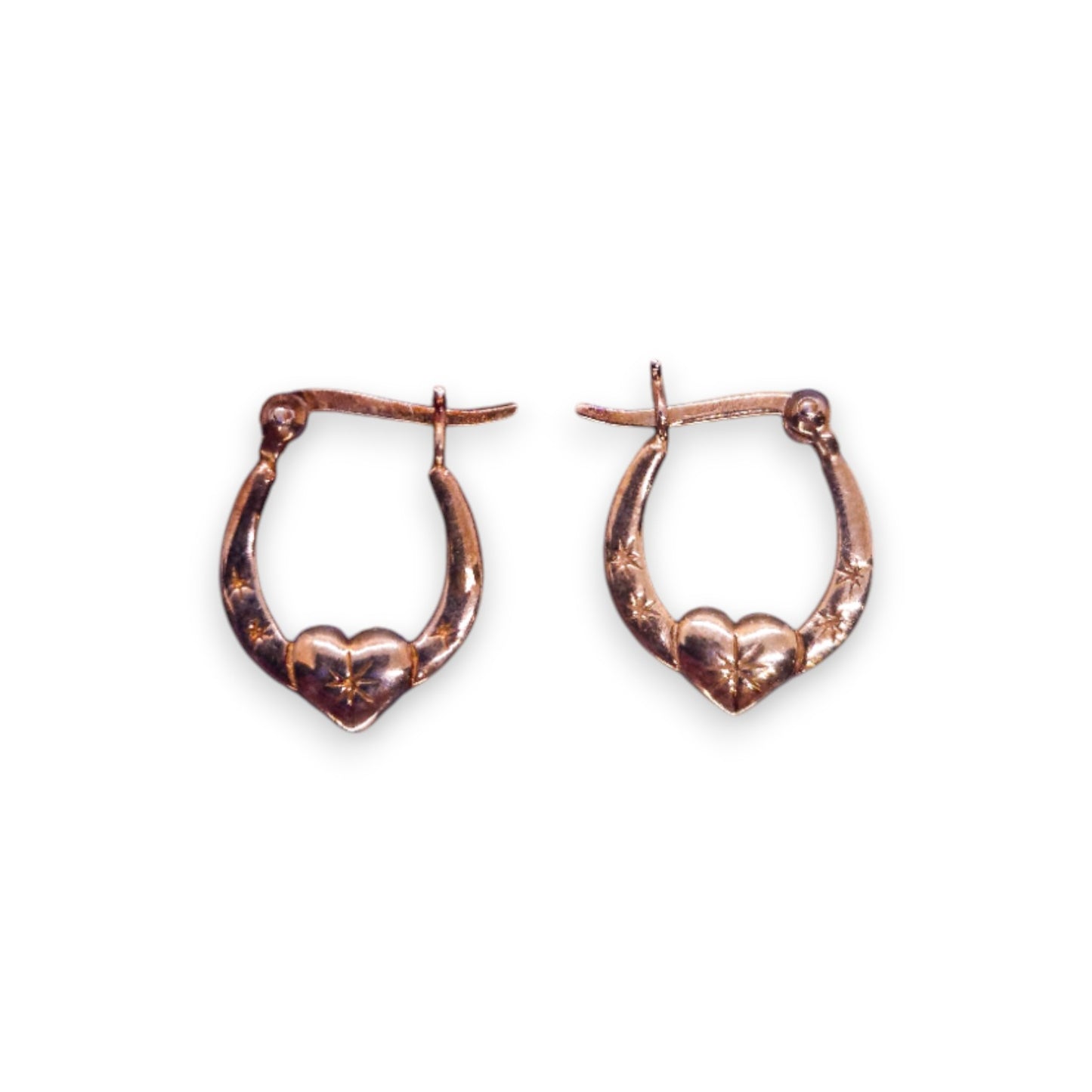 Gold on Silver Romantic Earrings