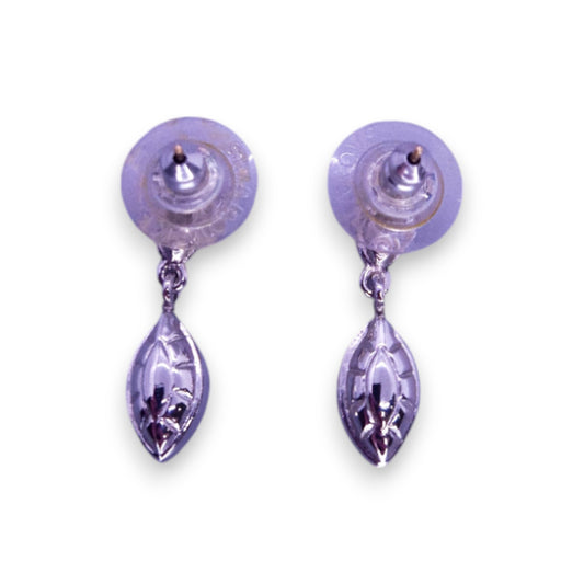 Silver Tone Clear Stones Classic Earrings