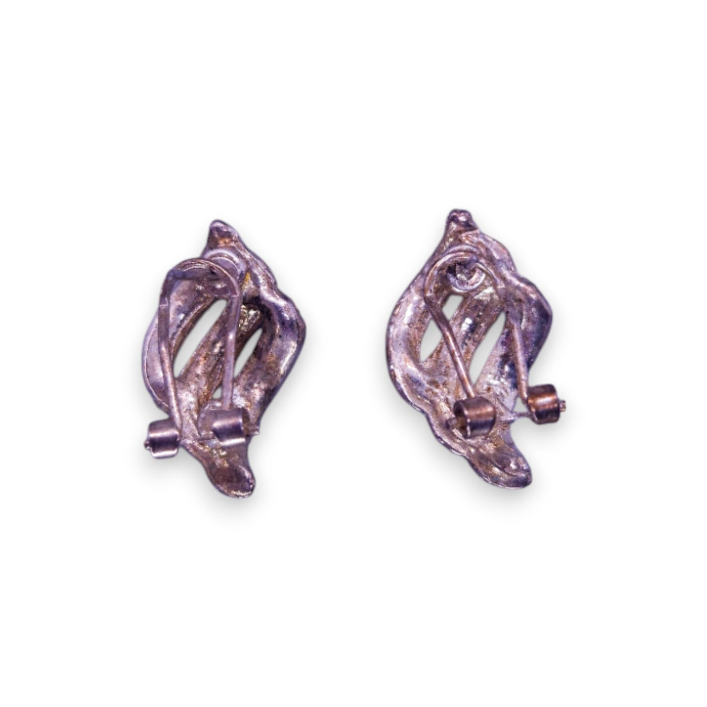 Silver Tone Clear Cubic Zirconia Classic Earrings