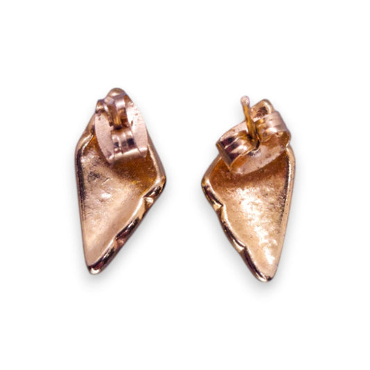 Gold Tone Enamelled Classic Earrings
