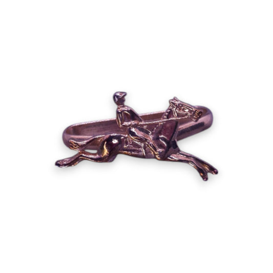 Gold Tone Nature Inspired Equestrian Scarf Clip