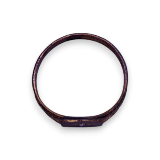 Rolled Gold Clear Cubic Zirconia Classic Ring